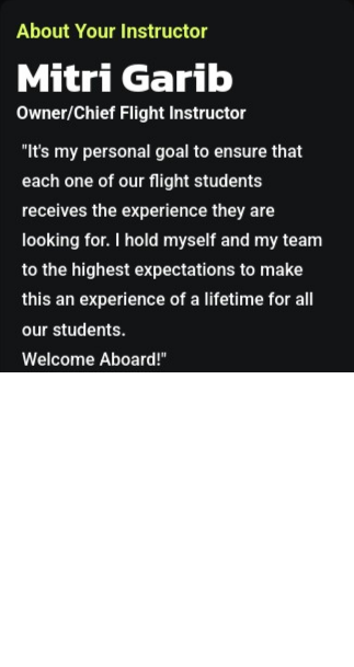 Mitri Garib, owner and chief flight instructor at Valley Wings Flight School in Harlingen, Texas